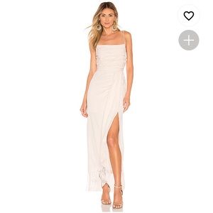 REVOLVE The Nanette Midi Dress in Eggnog